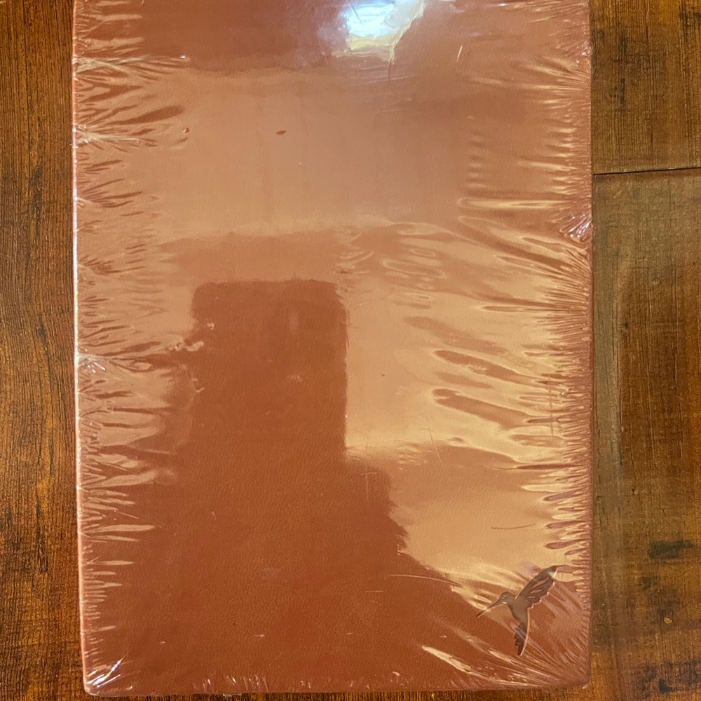Papyrus Brown Hummingbird Embossed Notebook